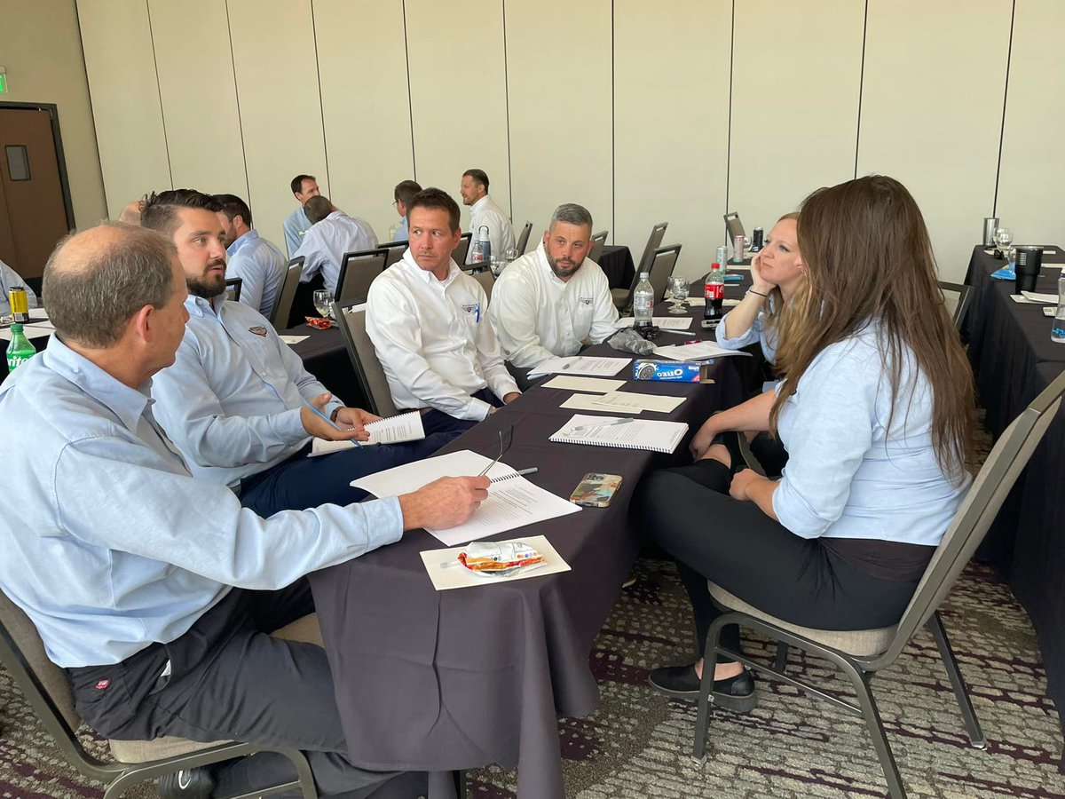 DriveKocourek's tweet photo. Yesterday our leaders attended another great training session with our friend @DaveAnderson100, focusing on staying hungry and making the rest of the year count! As always Dave, thank you for your time and commitment to our Team! #growthmindset #team #corevalues https://t.co/fsgThrVsh0