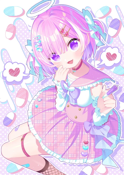 この度病白めめさん()の新デザインのイラストを描かせていただきました!デザインするのめちゃくちゃ楽しかったですありがとうございました～! 