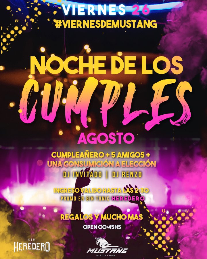 DiscoMustang's tweet photo. Este viernes se pica el boli con un clásico 🤯🥳🔥
#ViernesDeMustang https://t.co/ZelYtvTIr5