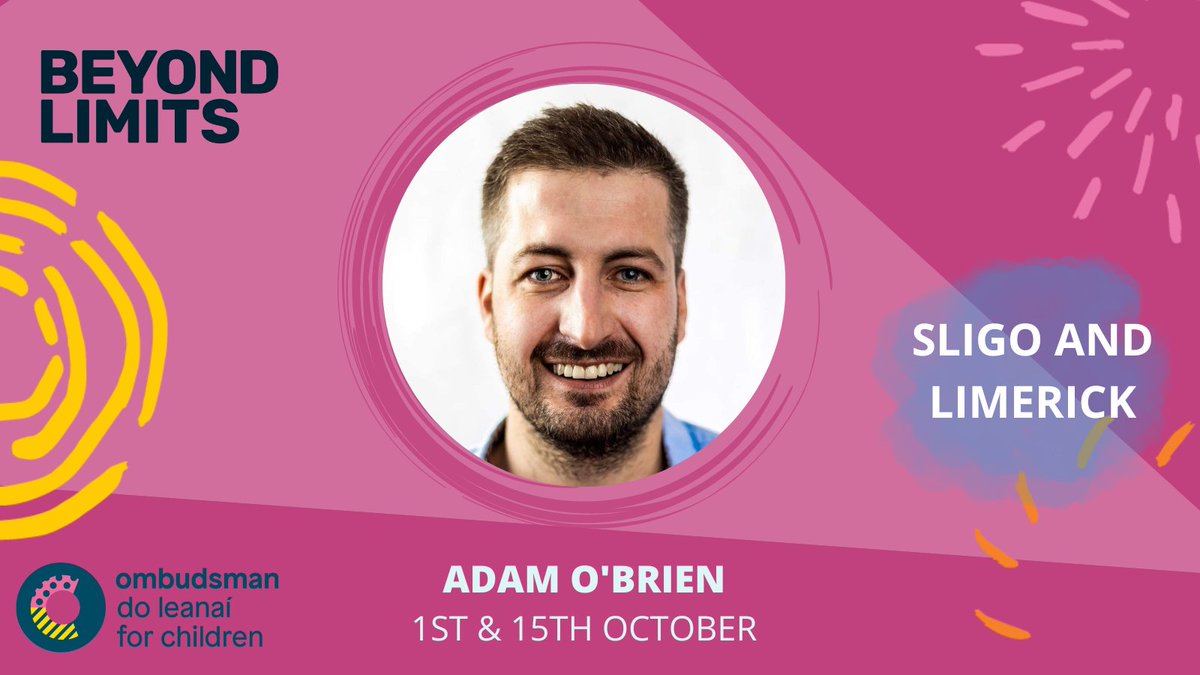 Ombudsman for Children (@oco_ireland) on Twitter photo We're delighted to announce that <a href="/Adamobrien29/">Adam O Brien</a> will be joining us in Sligo & Limerick for Beyond Limits!
Adam will tell his story of life with autism, overcoming hurdles in the workplace & his achievements in the music industry to date.
Get your tickets: beyondlimits.ie We're delighted to announce that <a href="/Adamobrien29/">Adam O Brien</a> will be joining us in Sligo & Limerick for Beyond Limits!
Adam will tell his story of life with autism, overcoming hurdles in the workplace & his achievements in the music industry to date.
Get your tickets: beyondlimits.ie
