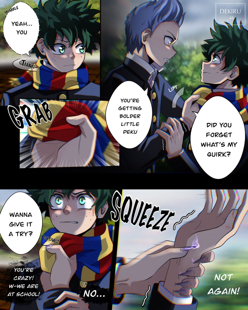 dekiru_46's tweet photo. Light of hope p.20 “You’re getting bolder” (1/2)
#mha #deku #uraraka #comic https://t.co/giwniY7Kvm