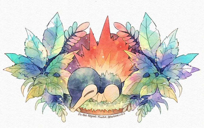 デジタル水彩で絵を描いています #8月の終わりにあなたの作品見せてください 