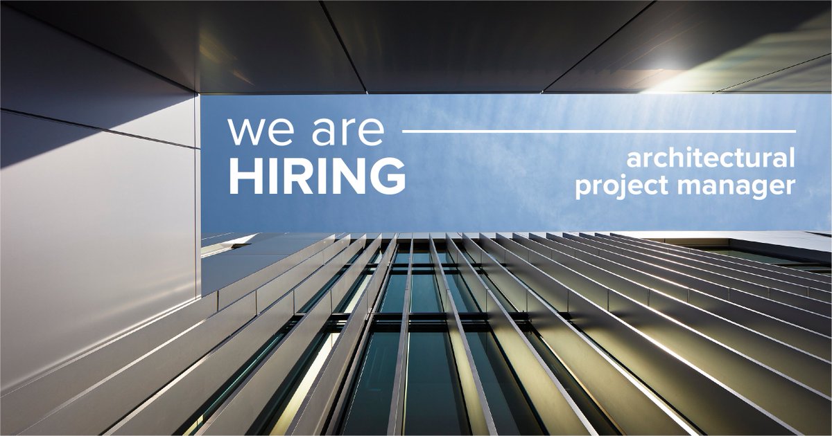 We are actively seeking an #ArchitecturalProjectManager. bit.ly/3dWp1Mp
Come join the Designers of Possibility today!