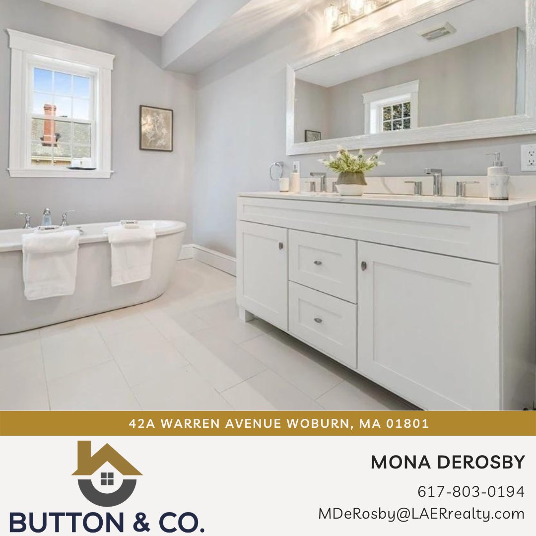 LAERRealty's tweet photo. ✨LAER Luxury Listing✨
This stunning renovated townhouse just hit the Woburn market!
📞Contact Mona DeRosby of Button and Co. for more info!!🦁
#luxurylisting #WoburnMA #BostonRealEstate #milliondollarlisting #LAERRealty https://t.co/ecfu5ZuEIf