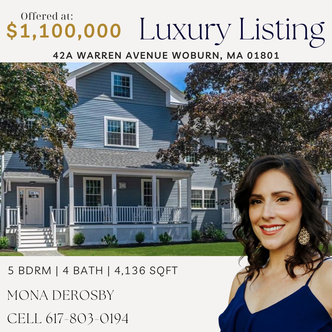 LAERRealty's tweet photo. ✨LAER Luxury Listing✨
This stunning renovated townhouse just hit the Woburn market!
📞Contact Mona DeRosby of Button and Co. for more info!!🦁
#luxurylisting #WoburnMA #BostonRealEstate #milliondollarlisting #LAERRealty https://t.co/ecfu5ZuEIf