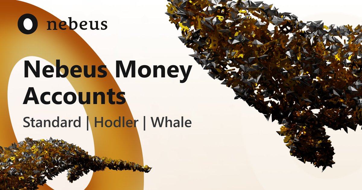 NebeusWorld's tweet photo. Discover the different Nebeus #MoneyAccount types that we have available!
1⃣The Standard account
2⃣The Hodler account
3⃣The Whale account
Today we are focusing on the Standard Account ⬇️⬇️⬇️
#Crypto #BTC #ETH #LUNC #SHIBAINU #LUNA #DOGE #SHIBARMY #MATIC #RUNE #ADA https://t.co/60HmH2GHLb