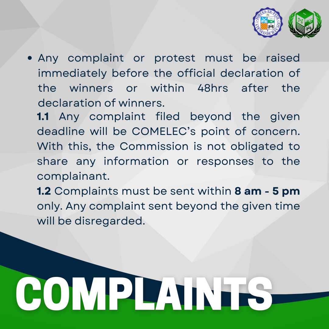 adducomelec's tweet photo. Ateneans!

Do you have any queries regarding the Council of Class Presidents' Elections? The Commission have prepared more information for the said election. Please refer to the images below.

AMDG!
#2ndCCPExecutiveBoardElection
#CatalystsOfChange
#BreakTheBoundaries https://t.co/u3OET8iTyl