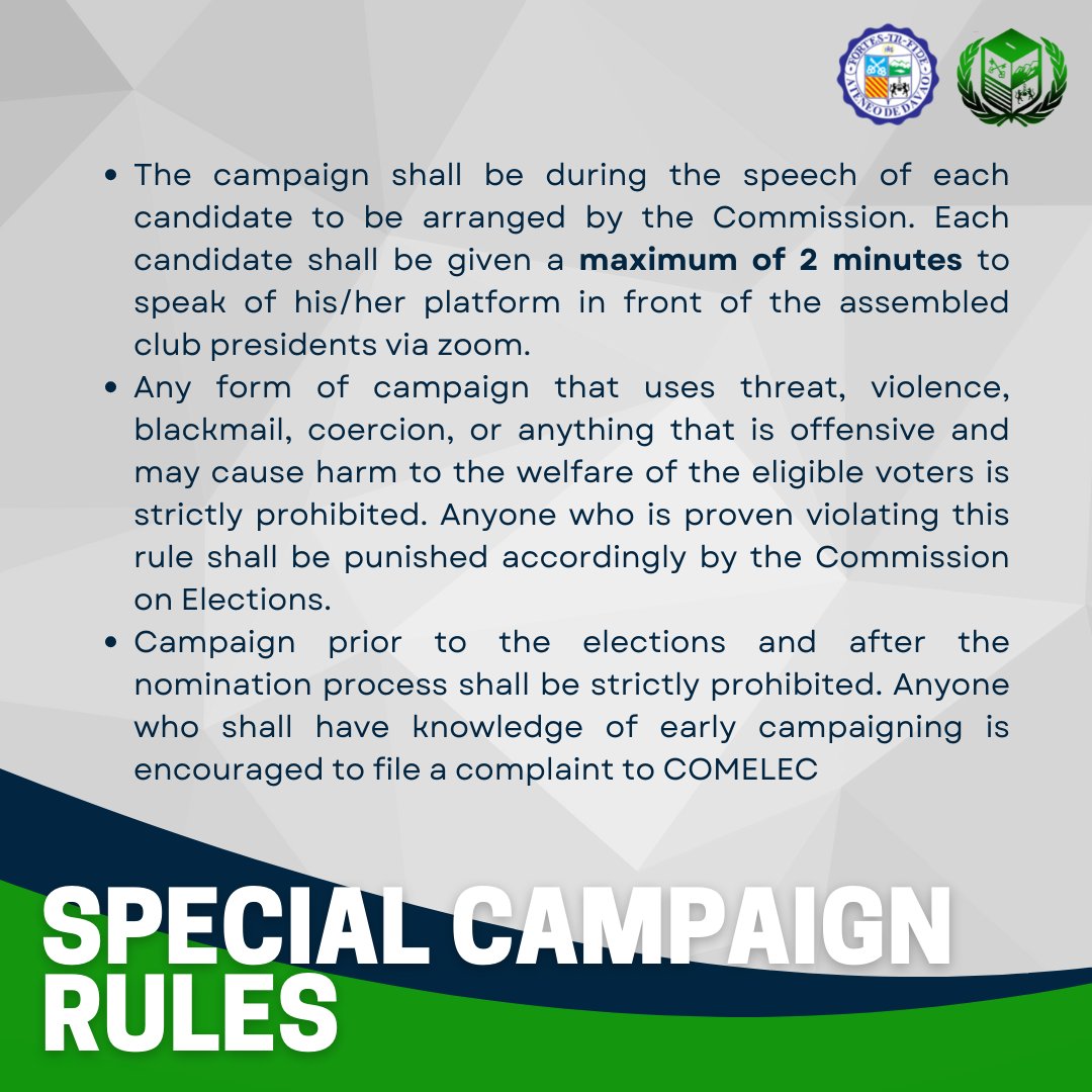 adducomelec's tweet photo. Ateneans!

Do you have any queries regarding the Council of Class Presidents' Elections? The Commission have prepared more information for the said election. Please refer to the images below.

AMDG!
#2ndCCPExecutiveBoardElection
#CatalystsOfChange
#BreakTheBoundaries https://t.co/u3OET8iTyl