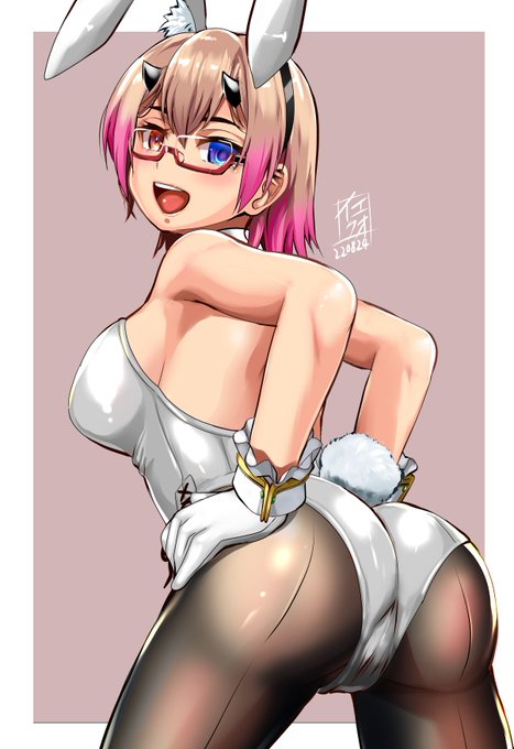 メガネ差分。NGSもクヴァリス実装からしばらく遊んでないのでやりたいとこなんすけど、それよりまずスプラのリハビリやらんとですね… 