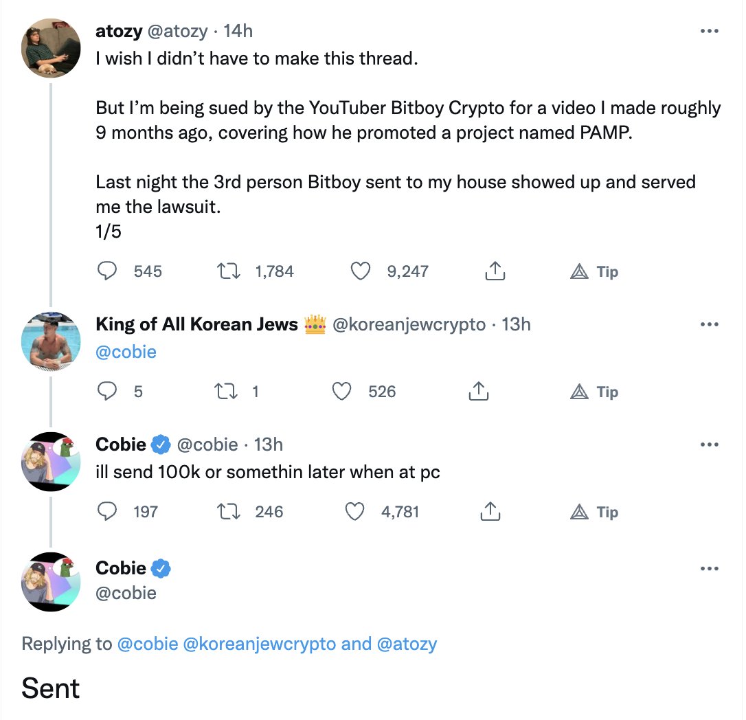 . <a href="/cobie/">Cobie</a> is the 🐐