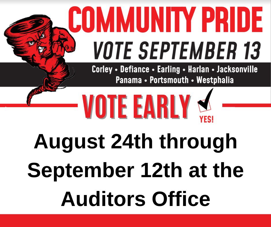 zklaassen's tweet photo. Voting starts today. Get out and support this awesome school district!! #joinedasone https://t.co/vsjuTiw4pp