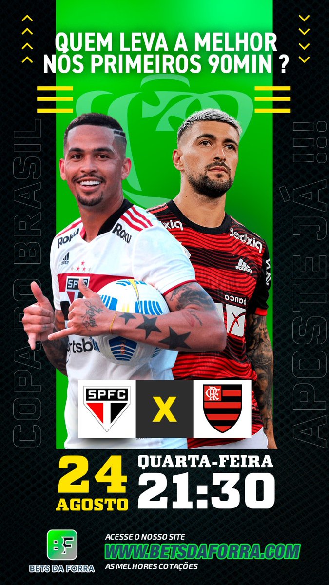 BetsdaForra's tweet photo. Semis da Copa do Brasil hoje rapaziada. Vem forrar com a gente no https://t.co/JkE2gEvX4O! https://t.co/D8KVBLzIFR