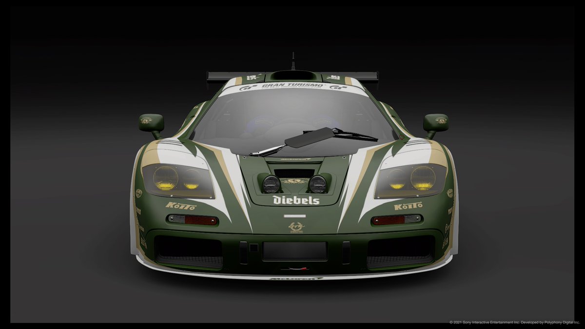 photeckers00's tweet photo. #GTSport #GTSlivery #アルコールリバリー 「F1 GTR Racer Diebels Special」。ディーベルズリバリー第9弾。2年前の12月初旬制作。タグ、#diebels #mclaren 。 https://t.co/Xke1Rc4AOm