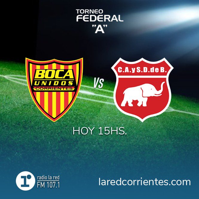 LaRedCorrientes's tweet photo. #FederalA Viví @ClubBocaUnidos vs #DefensoresVR junto al equipo deportivo de #LaRedCorrientes @jrsgalera @acvdiego y @DiegoAguirre1 por la FM 107.1 https://t.co/FJQwEyR8qR https://t.co/e0JaKtewHn