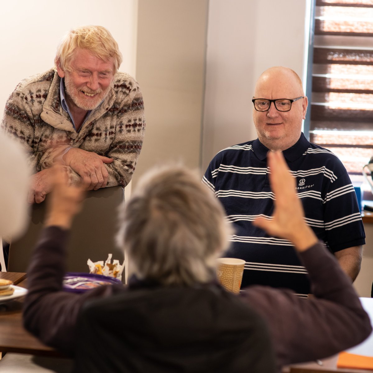 BFCCT_'s tweet photo. Today at our #naafibreak, the participants had a great time discussing recent events while enjoying bacon sandwiches, pastries and a cup of tea or coffee โ๏ธ
๐ฃ One participant said, "NAAFI Break gives me a purpose in life."
More information ๐ https://t.co/mHbpqtKLyi https://t.co/gzKYfD8HYM