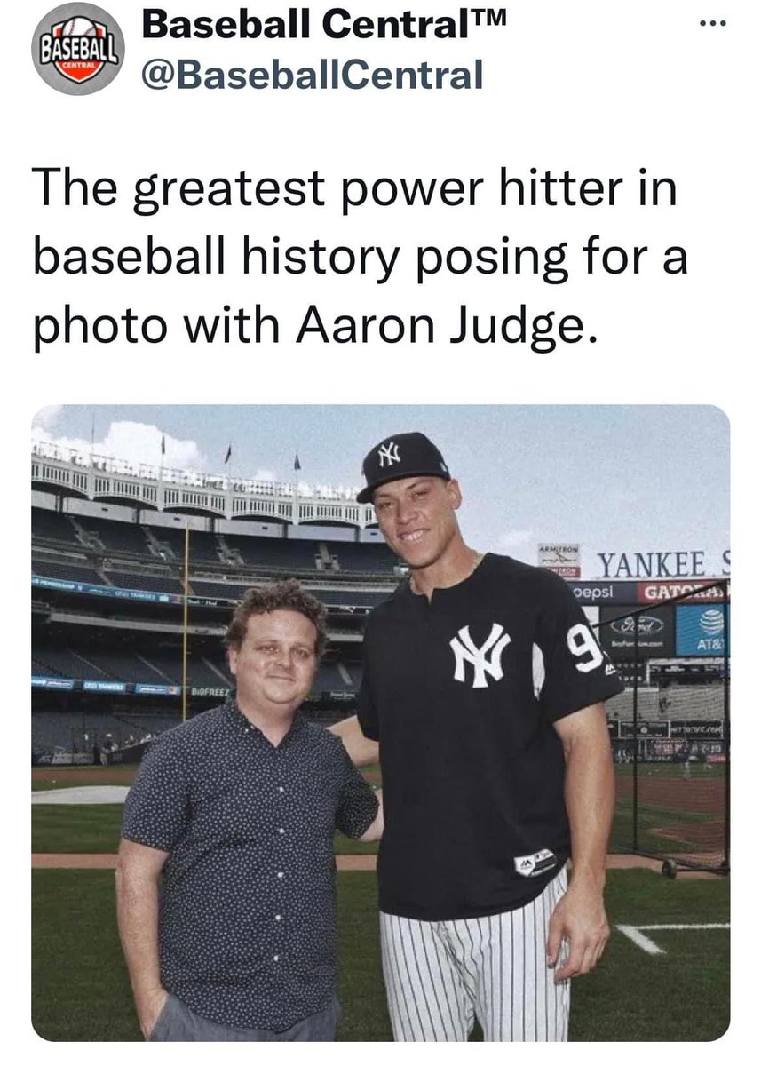 MKoback81's tweet photo. @PatrickRenna #AaronJudge #power #hitter @Yankees https://t.co/NmNHpUgjH7
