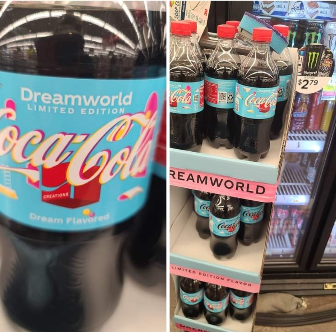 FatDarrell's tweet image. Dream Flavored? 🤔Apparently this new @CocaCola tastes like money, pizza and tacos falling from the sky as Steak and Ale reopens and American Gladiators returns to television? 😮#DoubleFML 🙃