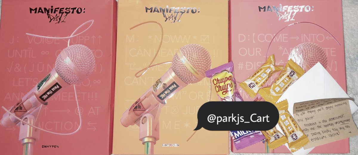 parkjs_Cart's tweet photo. 💌......@098cartz #098proofs 
—helloo! My md1 is home, thank you for packing it nicelyy! And thank you for trusting me>< https://t.co/hRKJP0aXRp