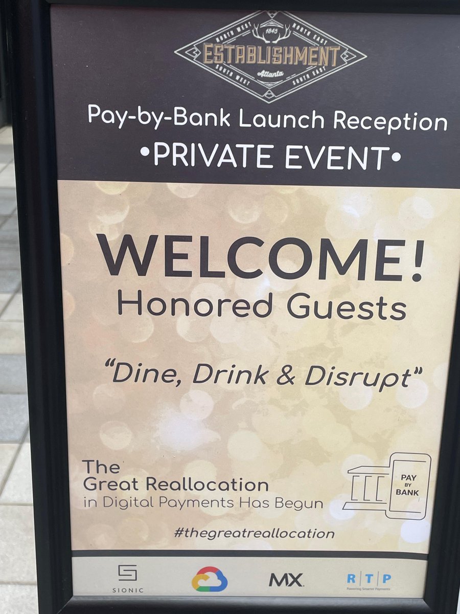 wmagency's tweet photo. The team joined #WMAClient @Sionic_io last night for the Pay-by-Bank Launch reception in Atlanta. It was great seeing everyone! https://t.co/1m1XBHhhIt