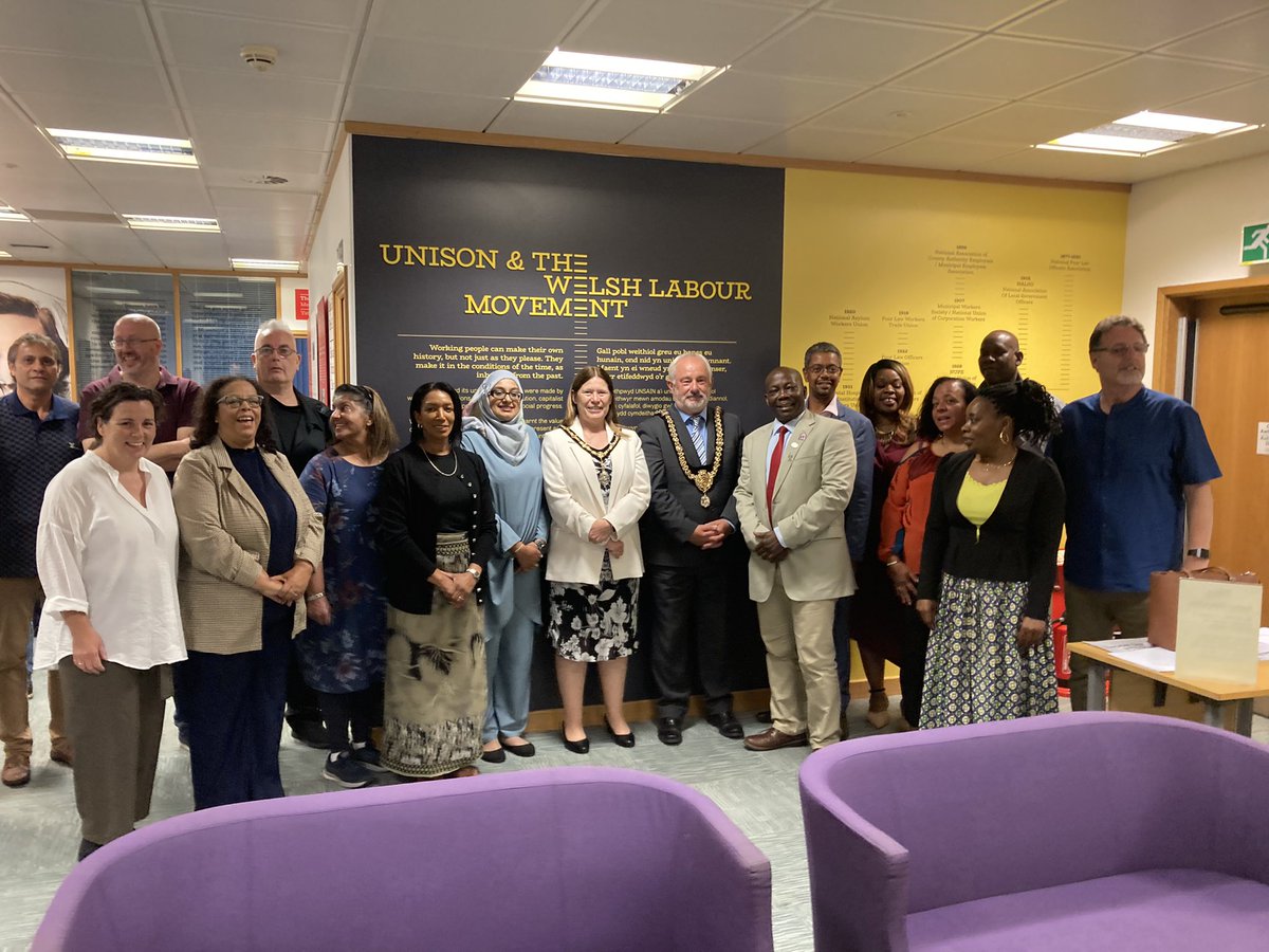 KebbaManneh9's tweet photo. Cymru Wales UNISON Black members commemorate the UN International Day of Remembrance 23rd August, for the abolition of Slave Trade, &amp; raises Awareness of the modern-slavery. We’re grateful to @Lord Mayor &amp; Lady Mayoress, Cardiff, @Vaughan Gething, @Gwent Police, @BAWSO,👇🏽👇🏽👇🏽 https://t.co/6g0E4Pz2iv