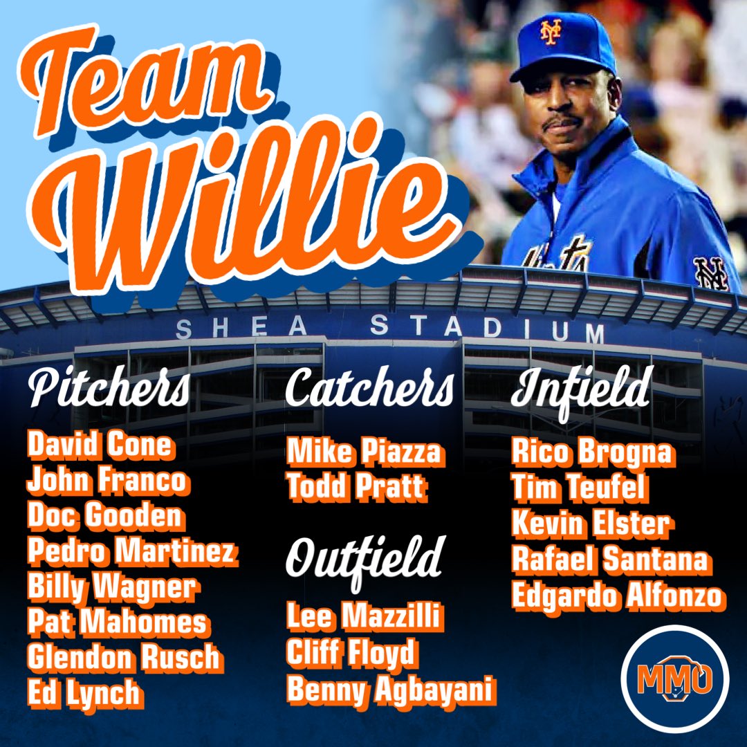 Metsmerized's tweet photo. Yesterday, managers Terry Collins &amp; Willie Randolph selected their rosters for the Mets Old Timers’ Day game. Which squad do you think has the advantage? #LGM https://t.co/wu5oyTM7DN