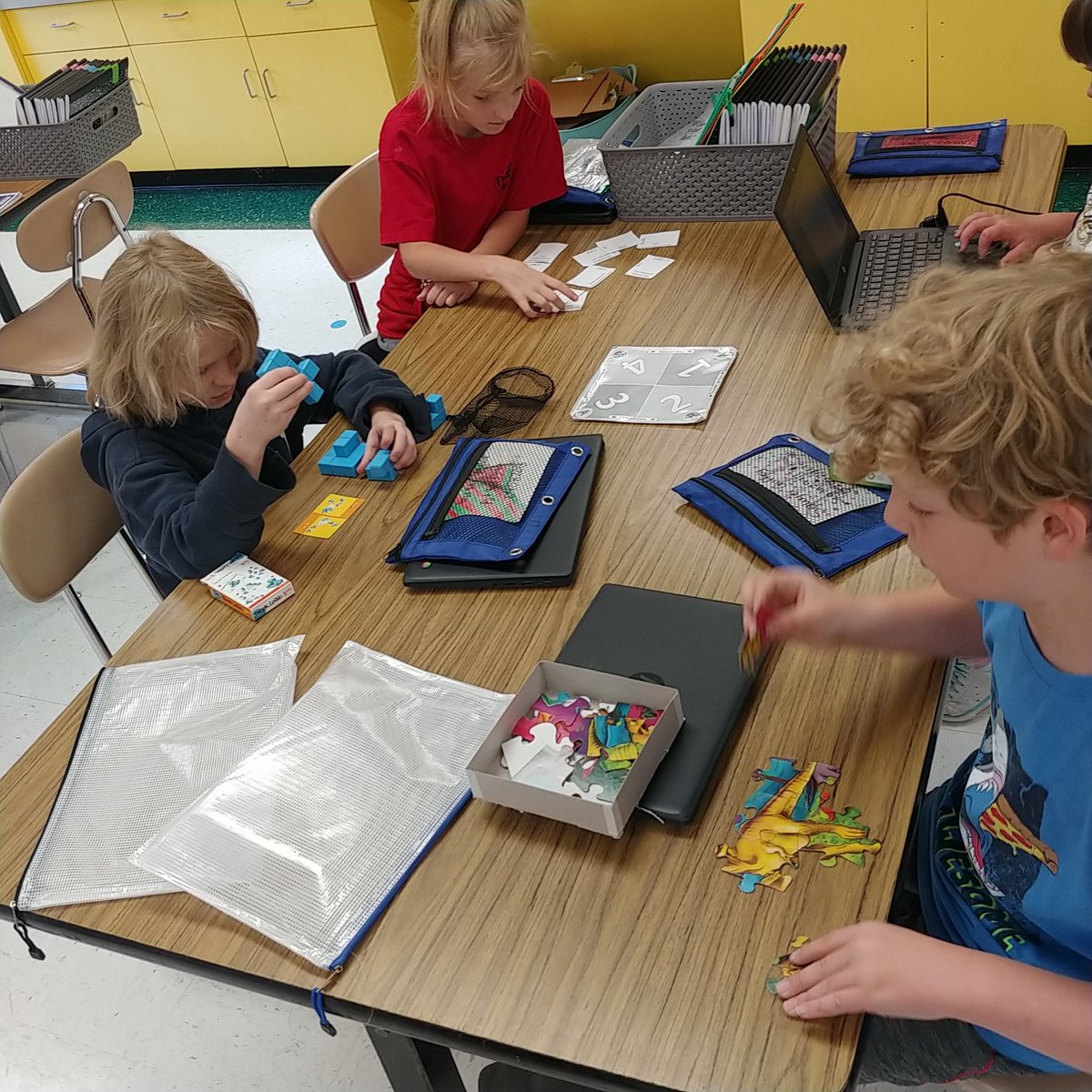 Just began our math workstations today. Loved this new take on math centers we saw at this year's instructional fair! <a href="/CatoosaSchools/">Catoosa County Public Schools</a> <a href="/WestSideETweet1/">West Side Elementary School</a>