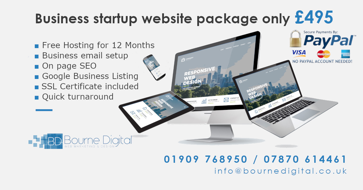 BourneDigitalUK's tweet photo. Logo Design - £99, unlimited revisions.

Web Design from £295 with 12 months FREE Hosting, Domain Registration and Maintenance support.

https://t.co/s1I614QAhj  

#Worksop #Retford #Bawtry #Gainsborough #KPRS #BizShoutUK #BTRTG #Doncasterisgreat #Barnsley #Pontefract #Doncaster https://t.co/Zk88T0mxP6