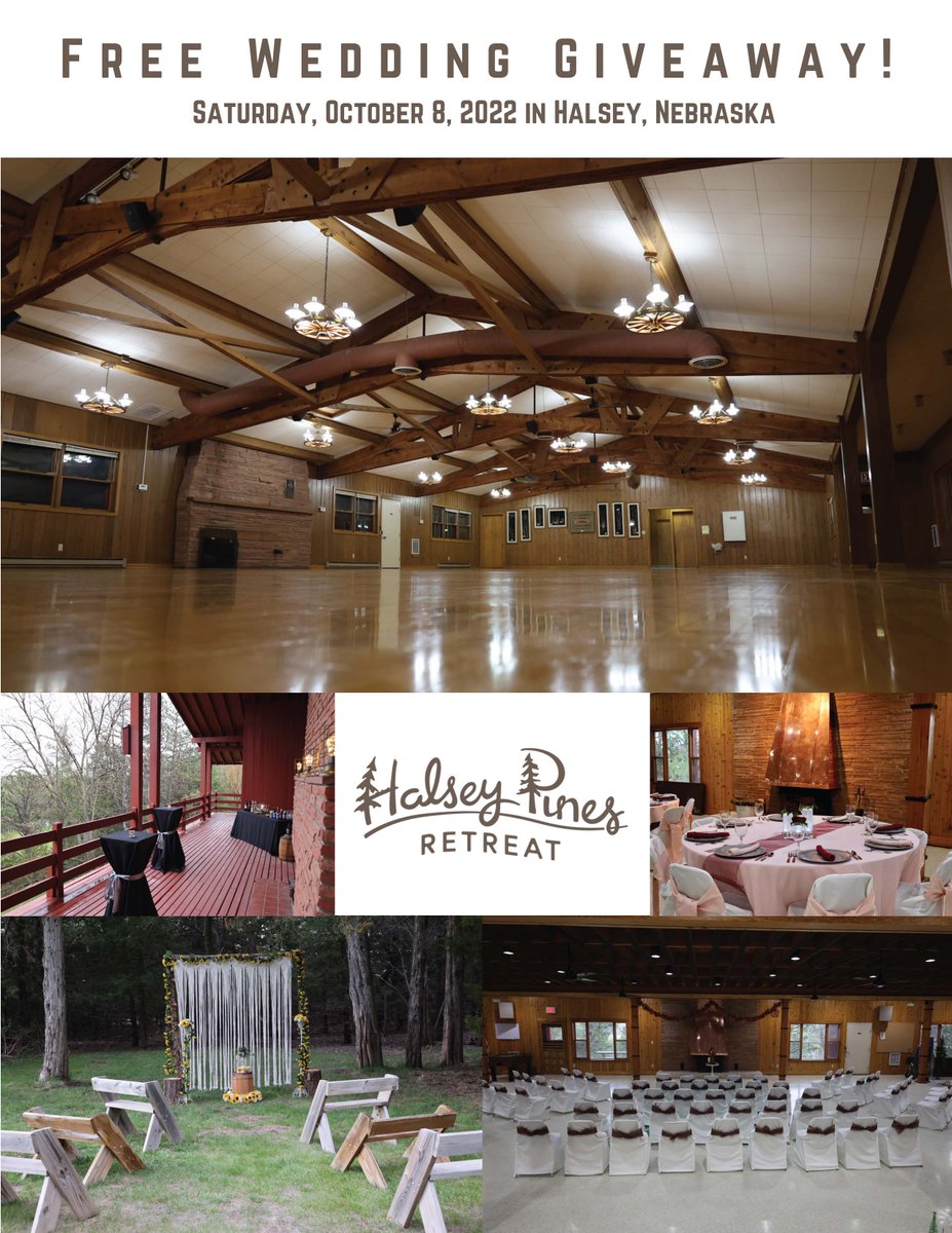 Our friends in <a href="/HRTM_UNL/">UNLHospitality&Tourism</a> are offering a free wedding to one lucky couple on 10/8. Learn more and register to win at go.unl.edu/halseyfreewedd…. Winner to be announced next Friday.