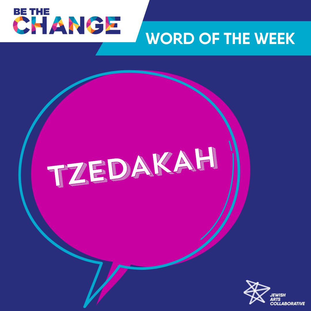 JArtsBoston's tweet photo. The word of the week is #TZEDAKAH! Tzedakah is the Hebrew word for charitable giving; it’s root word, #tzedek, means justice. (1/5) https://t.co/M6Hq66uHnm