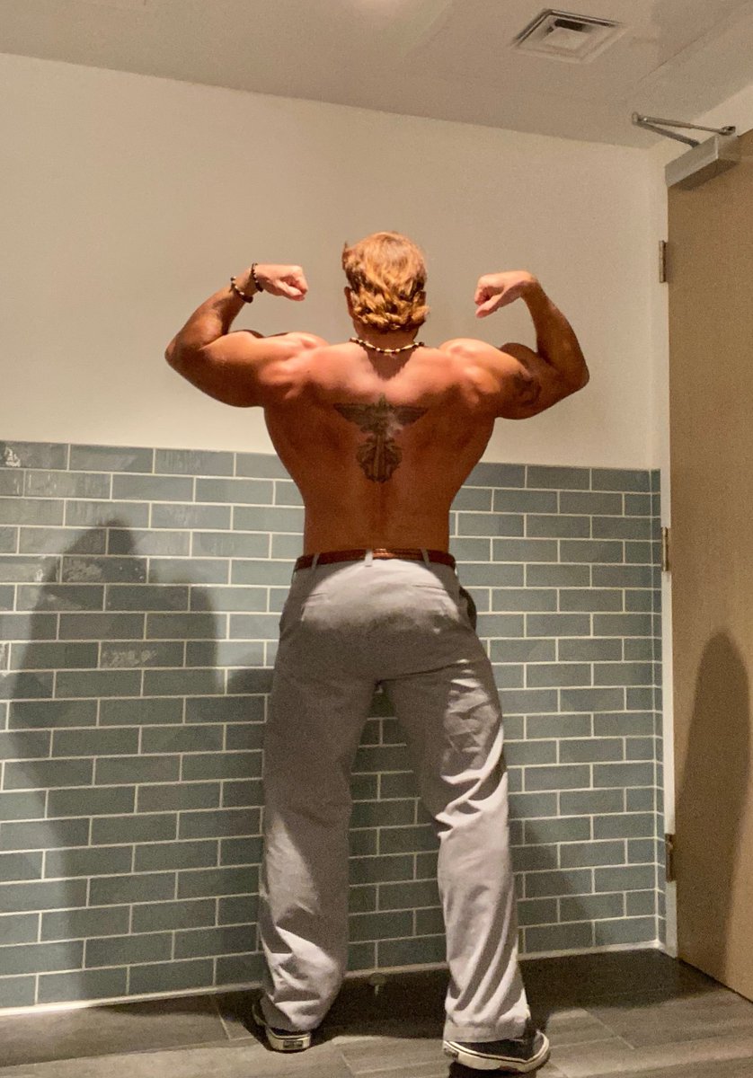 Alph4lion's tweet photo. Sometimes I spread my wings and fly away in a fantasy world that I create

#backspread #wingsoffire #doublebiceps https://t.co/vzSa0g2S9u