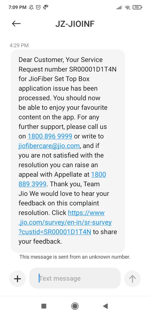abhinav_barve's tweet photo. @JioCare Still query is not solved. 
Last day customer care team took lot of time but didn't helped...today this message says query is resolved.but I am not able to login to any ott app...plan is activated from 17th.
Anyone please call and help. https://t.co/tUBndCycec