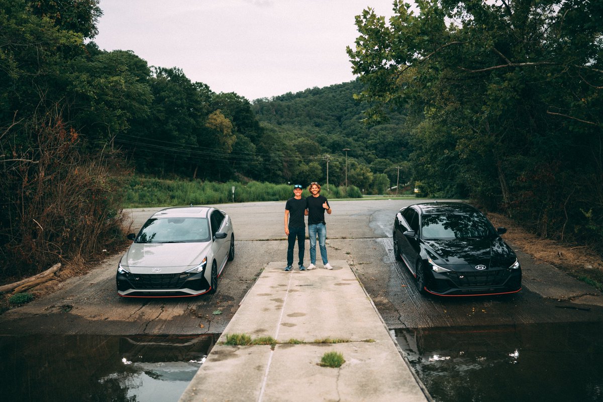 MichelinRaceUSA's tweet photo. .@IMSA drivers @MWilkins and @MasonFilippi are enjoying the twist and turns! They're using MICHELIN® Pilot® Sport performance on the @Hyundai Elantra N through the Tail of the Dragon 🐉 on their way to @VIRNow. https://t.co/ZsLbNvKHlR