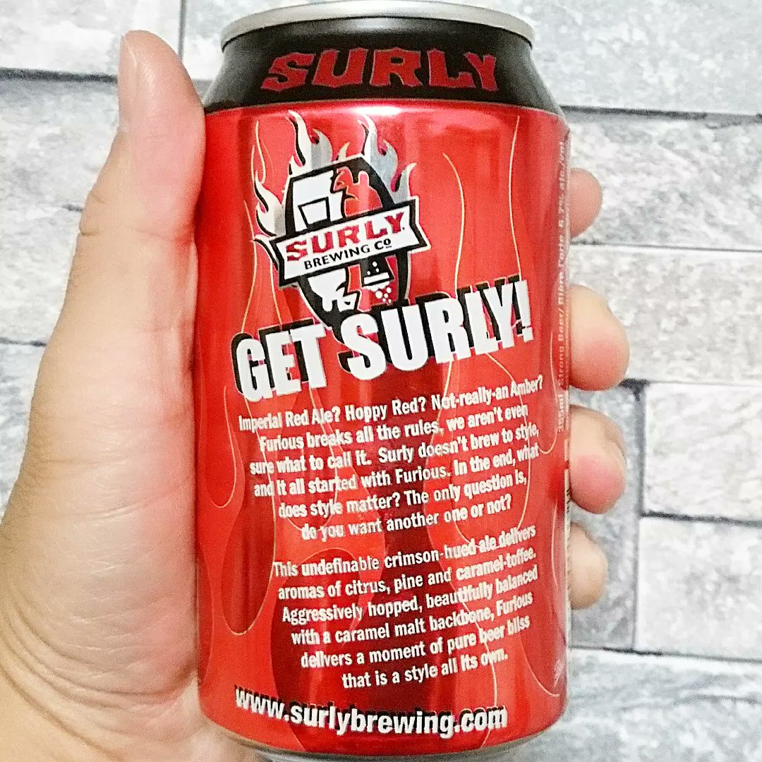 enterthe007's tweet photo. Surly Brewing Furious IPA ビールが旨い🍺✨
#getsurlyi #american #america #surlybrewing #surly #ipa #usbeer #usbeers #usbeer #usbeers #美味しいお酒 #美味しいビール #乾杯 #頑張った #🍺 #ビール #生ビール #beer #beerlover #beerlove #beerlovers #地ビール #アメリカの地ビール #アメリカ https://t.co/gGyrmUo7Ca