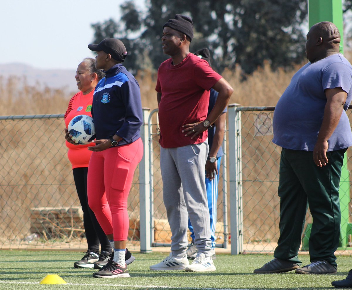 FIFA Football for Schools practicals underway at the the SAFA Technical Centre as coaching educators from all 52 SAFA regions are put into groups on 9 @SportArtsCultur