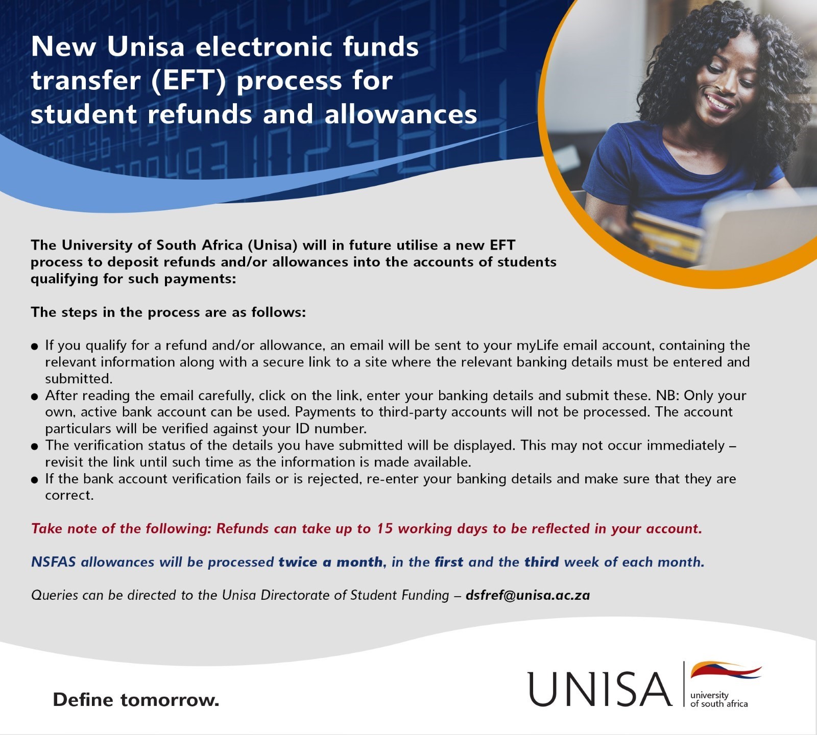 Unisa on Twitter "Have you updated your details to ensure that you