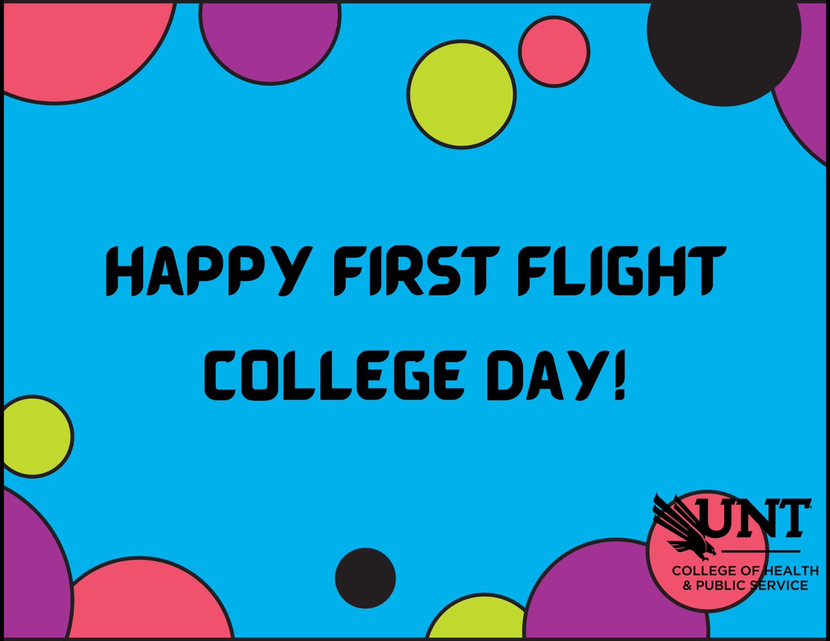 UNTHPS's tweet photo. Happy #UNTFirstFlight College Day, #HPSFamily! We're so excited to have you here!! Reply with what you've done that has been the most fun so far... https://t.co/M8wT9WbfJn