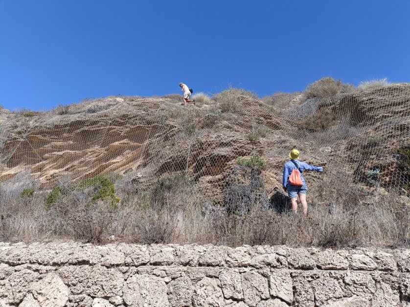 banishaphukela's tweet photo. It feels so amazing when your PI @yuval_sapir climbs up cliff and collect plants for you #field day with #fantastic lab group https://t.co/UgzCIUYblG