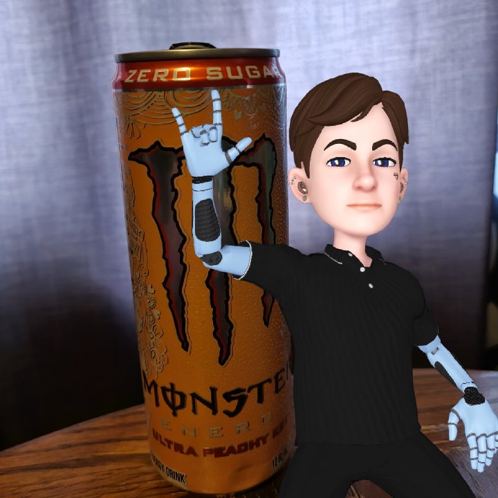 Enjoying this peach  <a href="/MonsterEnergy/">Monster Energy</a>