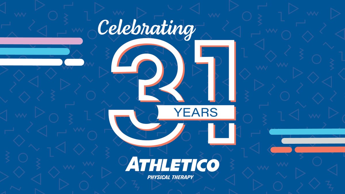 Athletico's tweet photo. Today we proudly celebrate 31 years of exceptional outpatient rehabilitation in the communities where we live and work! We are excited to share this milestone with our patients and staff and look forward to the years ahead. 🥳 https://t.co/RcAfA6Pah0