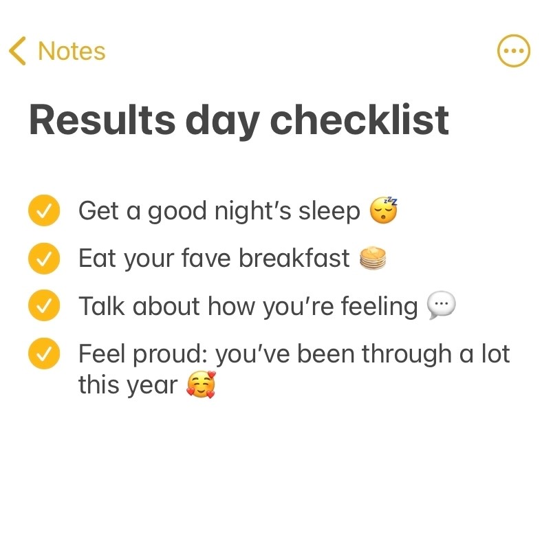 Waiting for GCSE results? It's normal to be nervous, especially if cancer treatment has disrupted your studies.,
You might like to try these simple self-care tips to get you feeling a bit more like yourself and focusing on what makes you feel good 💙
#GCSEResultsDay