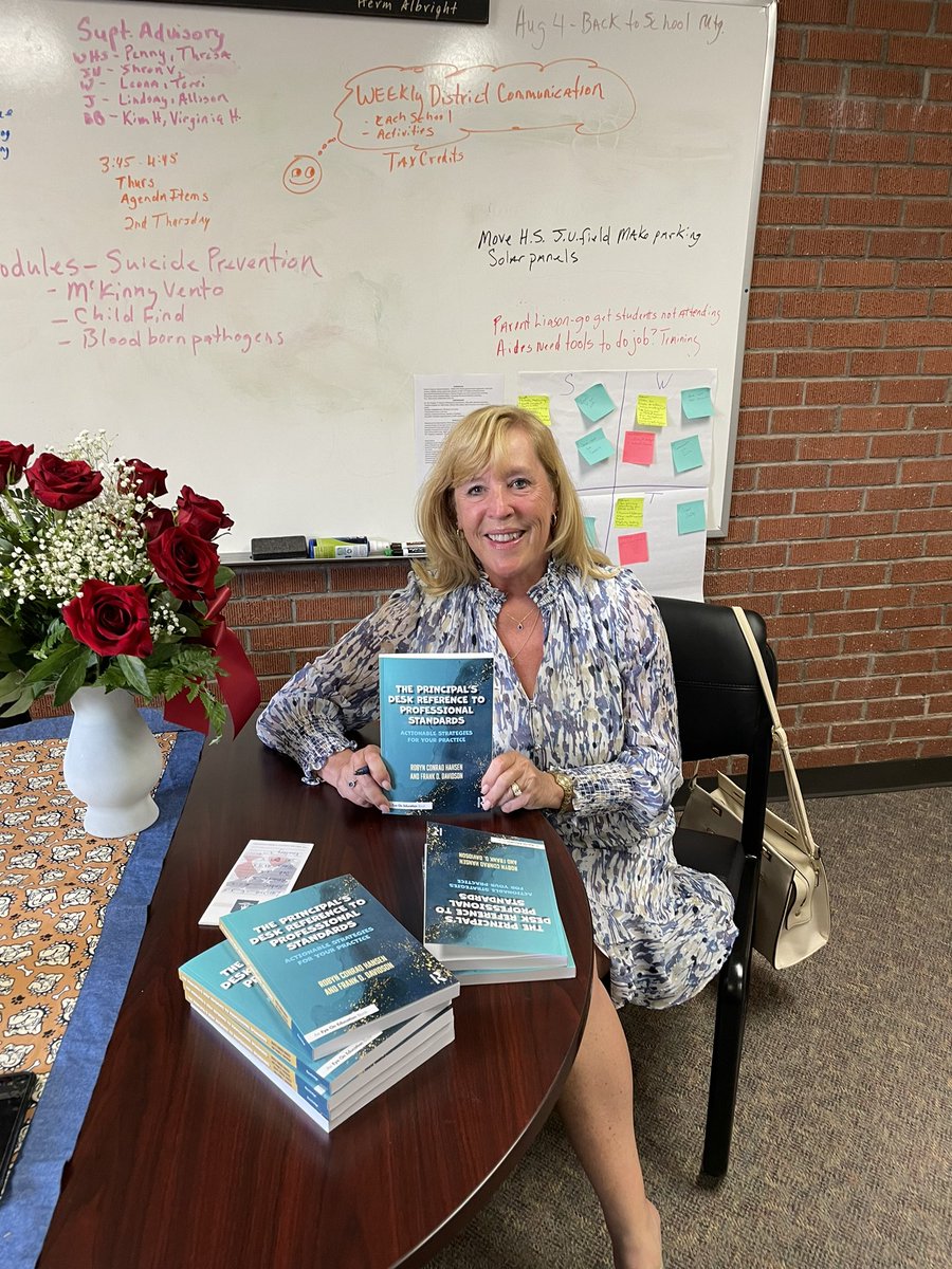 Winslow School District, with Superintendent Connie Gover, ordered #ThePrincipalsDeskReference for all administrators. Happy to sign them. Have the best year yet!