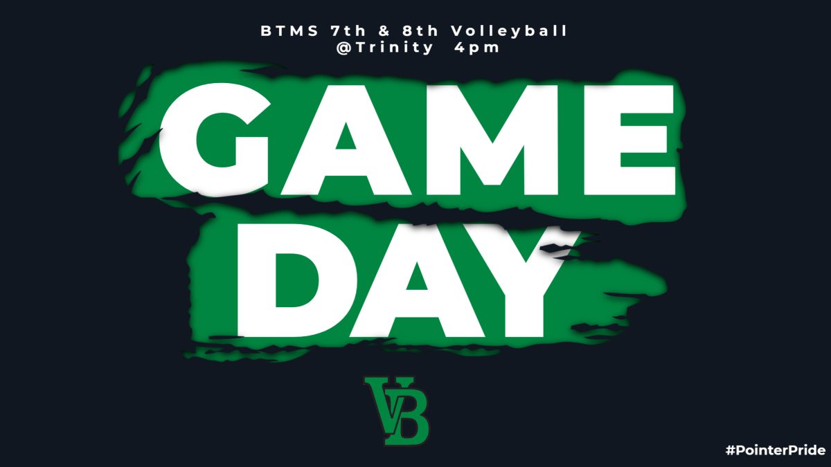 First Game for BTMS Volleyball!
#WeWillRise
#GoodVibes
#BTMS