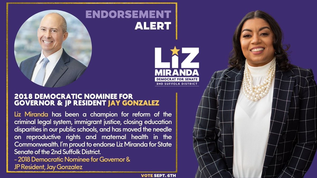 LizForBoston's tweet photo. So honored to have Jayβs support in this race! Weβre building a movement in every corner of the 2nd Suffolk District! #BrickByBrick #LeadWithLiz https://t.co/ogWjyLHzrF