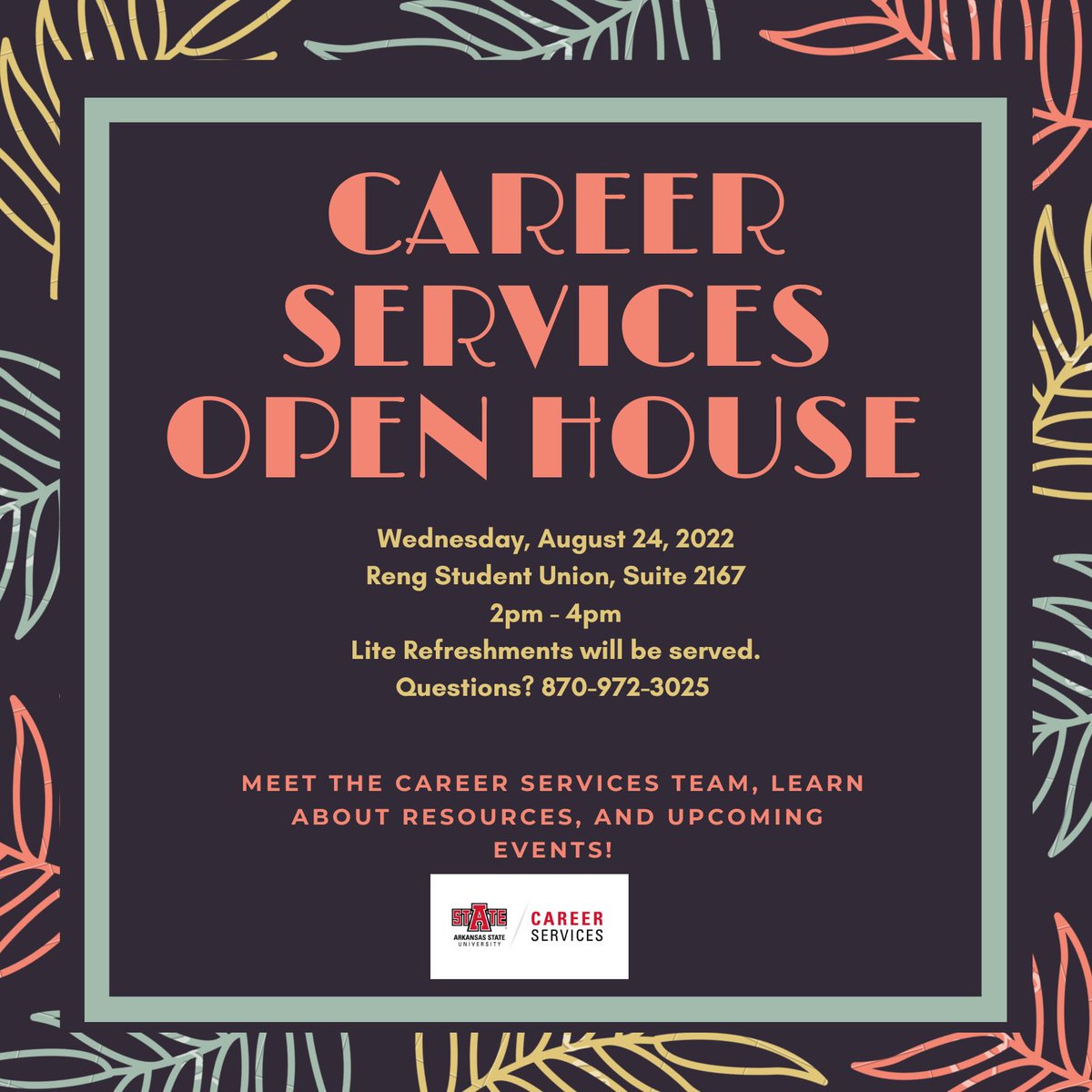 HireAState's tweet photo. Come by our office today for open house. We would love to meet you and celebrate the start of another year with you! #WelcomeWeek #Astate #RedWolves @ArkansasState https://t.co/o6PWMxUpOW