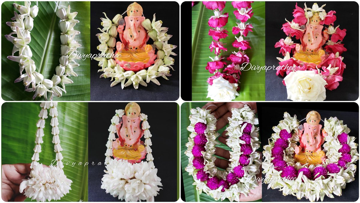 divyaprathee1's tweet photo. https://t.co/qtKOEL1AZO
ganesha special mala @Divyaprathee - Jewellery, Bridal, Arts and crafts
how to make erukkam poo malai.
flower garland
#lord #lordganesha #god
#vinayakachaturthi #Calotropis #garland #erukkammaalai #pillaiyarchaturthi
#vinayakachaturthi #Calotropis https://t.co/DVT5nQly4H