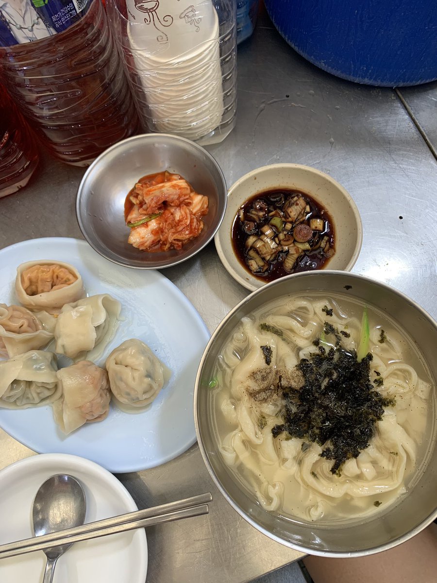 rachie_eth's tweet photo. living the best life in korea!! went to kwangjang market and can i say… I love all the food there😭 and for once i did not stain my white shirt🙏 https://t.co/AJEdmjhqnO