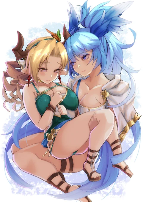 水着よくわかんね～～～けどスキン追加がうれしかったので描いたもの 