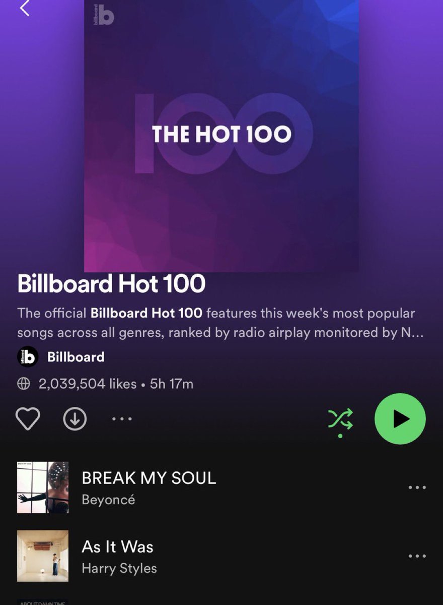 emoarianagrande's tweet photo. @billboard Why is your @Spotify playlist not updated yet? Super Freaky Girl is the #1 song in the country https://t.co/wm3D0Vwybx