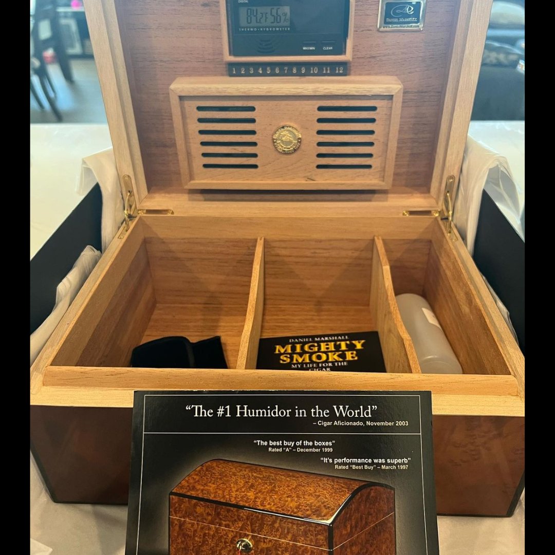 Repost: @thor_5.56
'Recieved my new @dmcigars humidor from @gadsdencigars today! This thing is a complete work of art! Definitely going to keep it full of my favorite stogies, as you can already see😁 thanks again @gadsdencigars for the great contest!!'