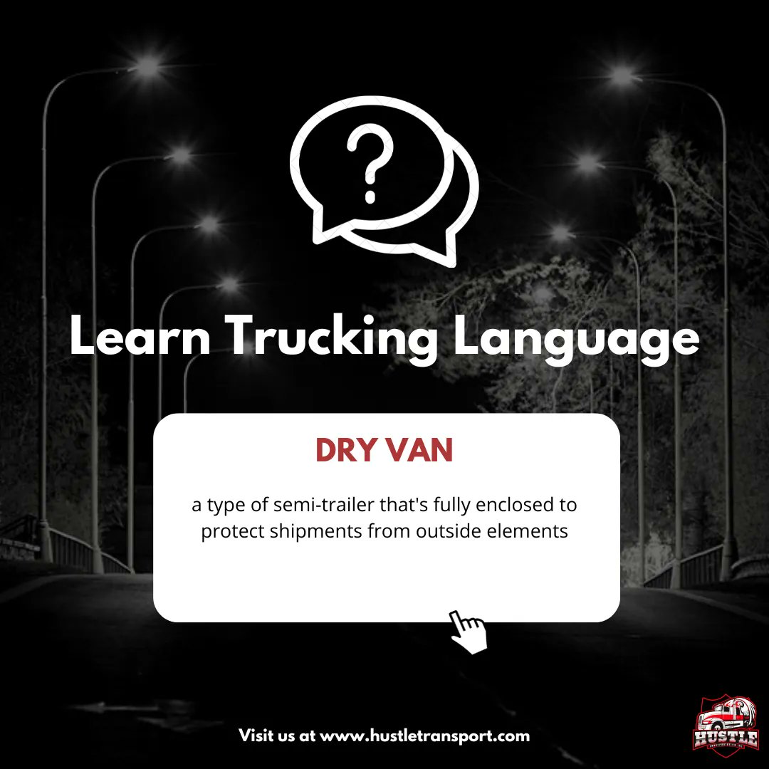 HustleTransport's tweet photo. The term "dry van" is commonly used to describe a specific type of trailer. Now when you hear the term you know what it means 😁

#boxtruck #minorityowned #truckerlife #trucks #blacktruckers #reefertrailer #truckin #truckdriver #truckerlife #bigrigs #semitruck #trucksofinstagram https://t.co/n4I1w67H3W